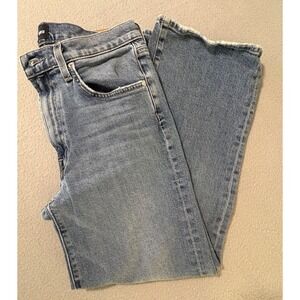 Edwin Womens Jeans Size 28 Marley Ankle Paloma Straight Leg Distressed Denim USA